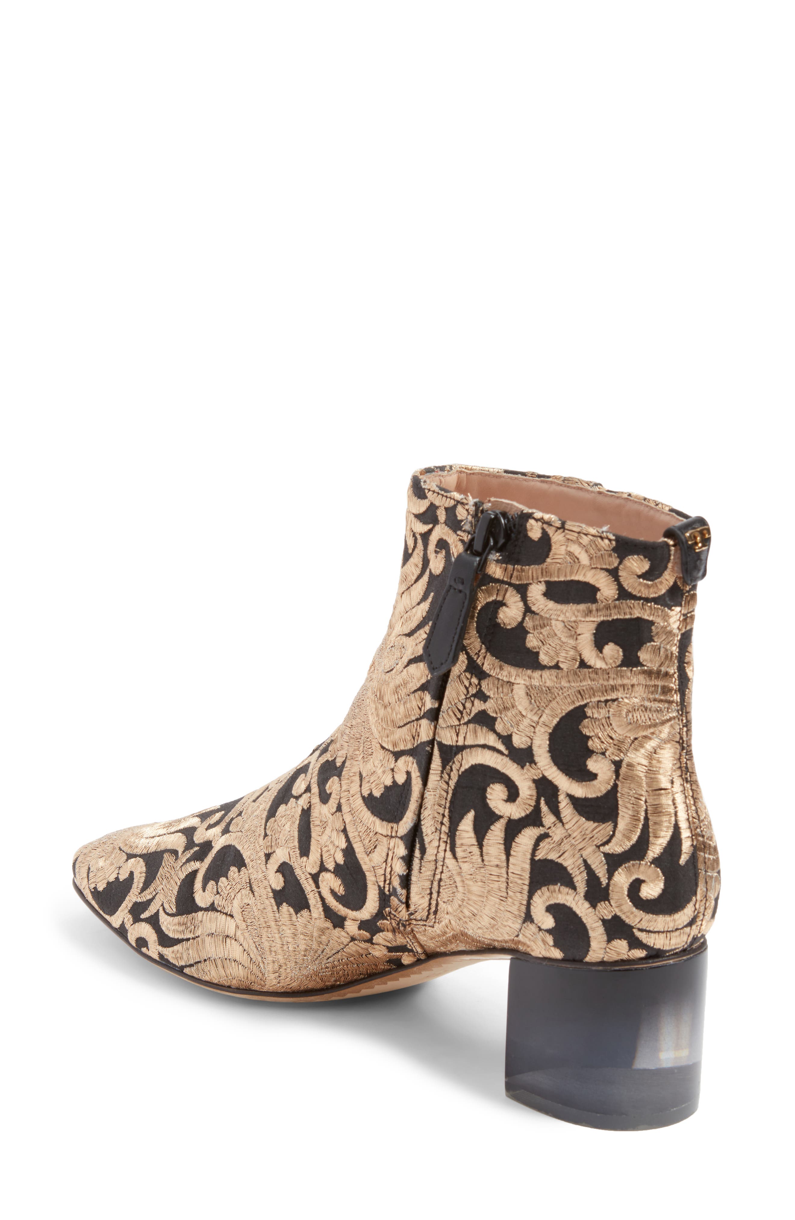 Tory Burch Carlotta Embroidered Bootie, Alternate, color, 
