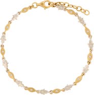 Karma and Luck Evil Eye Hamsa Gold and Silver Women's Chain Bracelet - Sacred Awakening