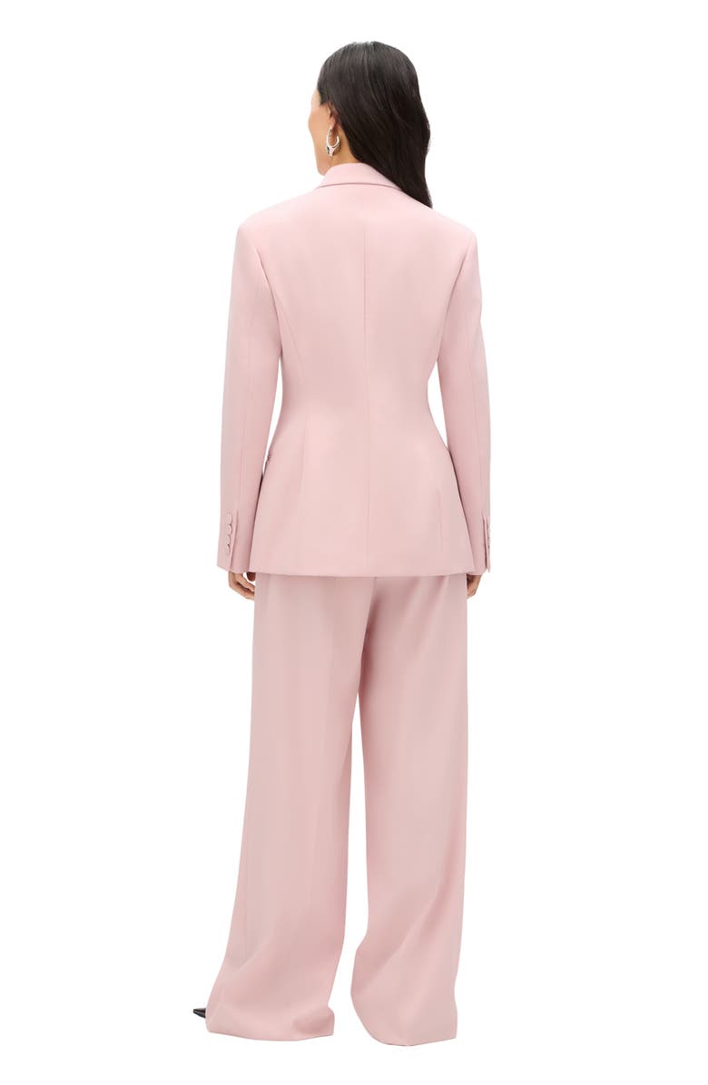 Another Tomorrow Tailored Double Breasted Jacket, Alternate, color, Lotus Pink