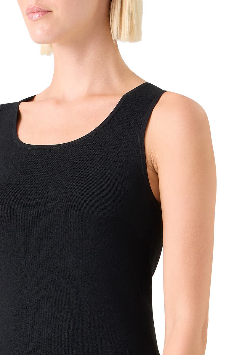 Akris punto Scoop Neck Knit Tank, Alternate, color, Black