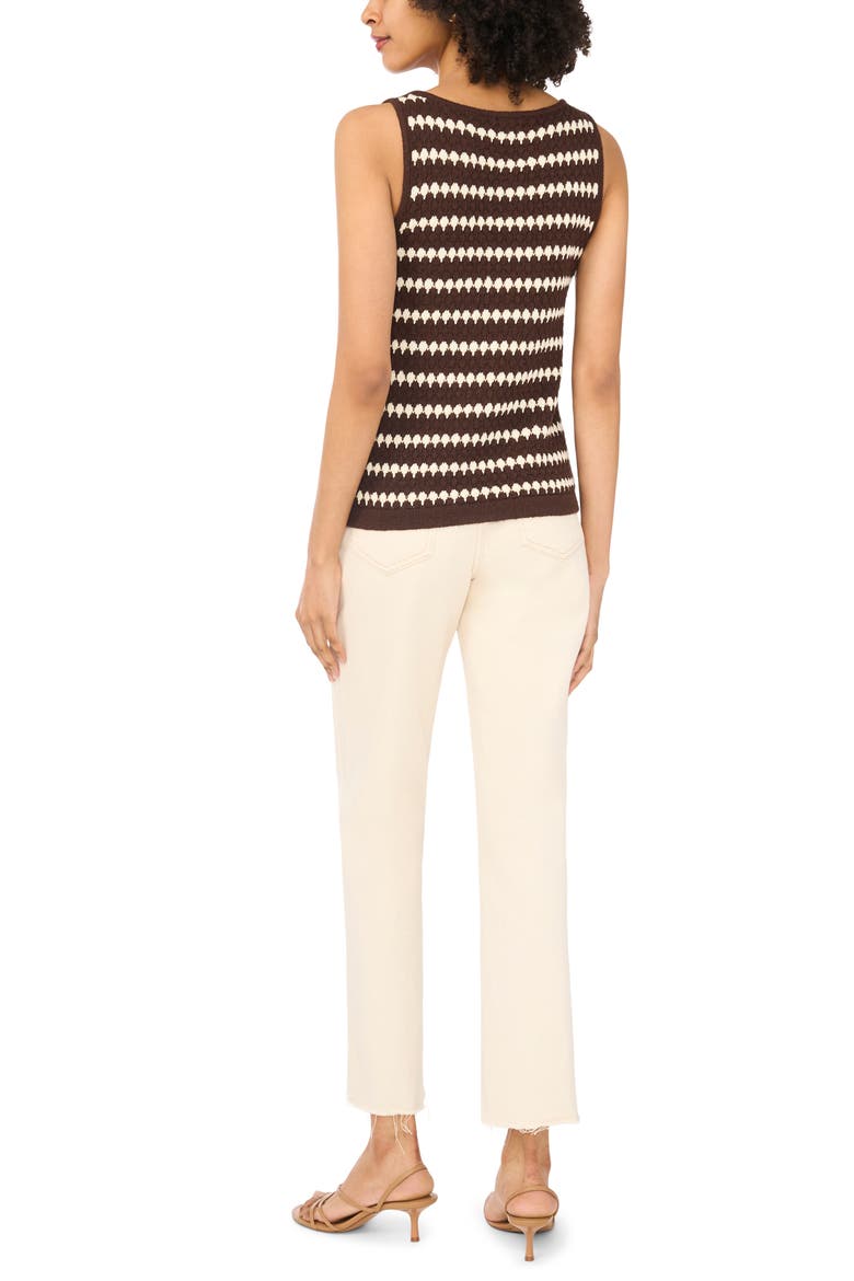 Stripe Sweater Tank, Alternate, color, BURNT CHOCOLATE