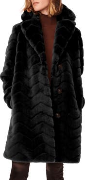 Bernardo Faux Fur Coat
