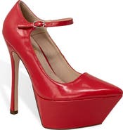 CHASE AND CHLOE Pointy Toe Platform Pump