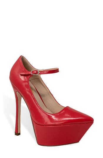 CHASE & CHLOE CHASE AND CHLOE POINTY TOE PLATFORM PUMP 
