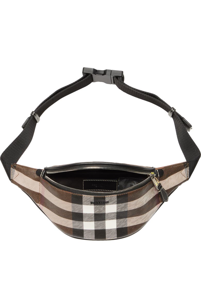 Burberry Mini Cason Check E-Canvas Belt Bag, Alternate, color,