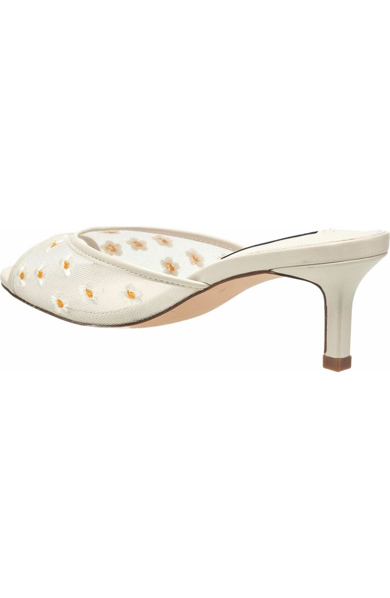 French Connection Nancy Mesh Embroidered Kitten Heel, Alternate, color, White