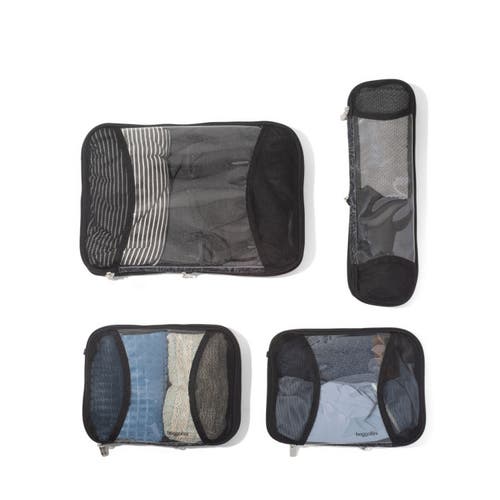 Baggallini Compression Packing Cube 4 Piece Set In Purple
