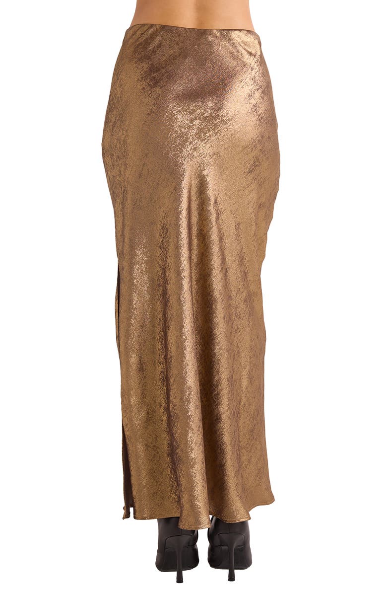 Bella Dahl Metallic Bias Cut Maxi Skirt, Alternate, color, 