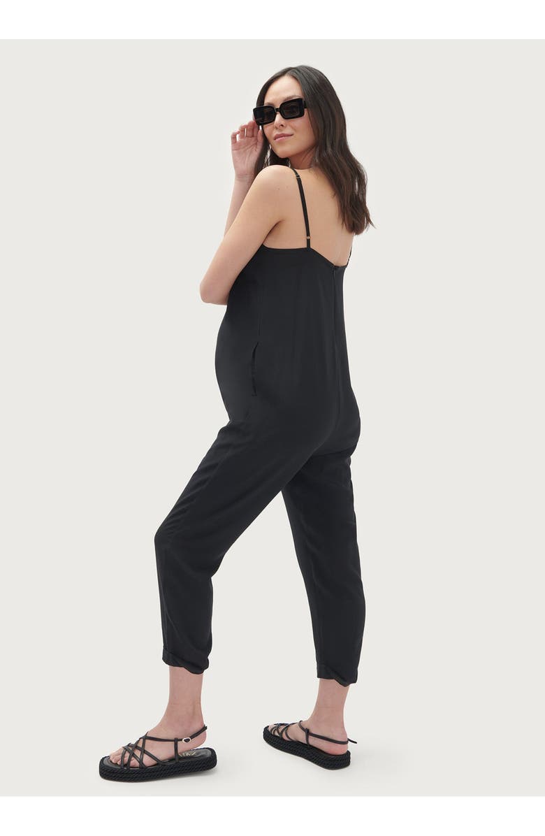 HATCH Collection The Georgie Jumpsuit, Alternate, color, Black