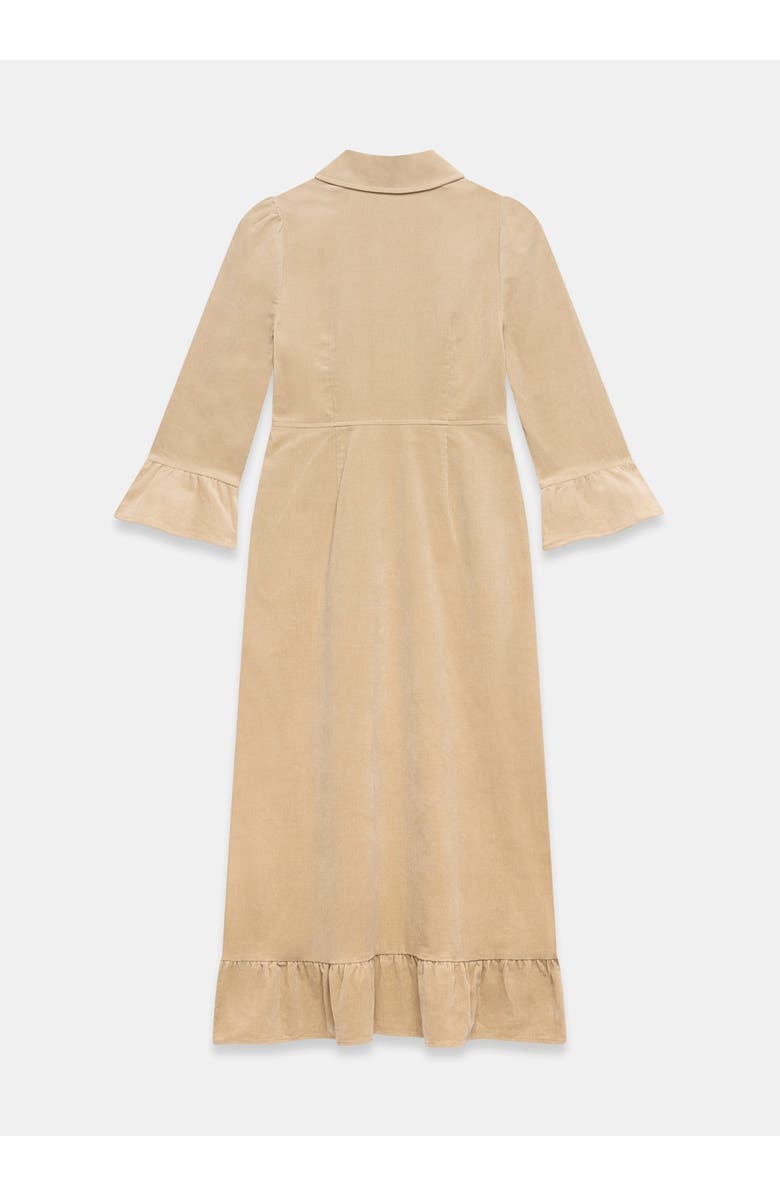 MINT VELVET Corduroy Belted Midi Dress, Alternate, color, Neutral