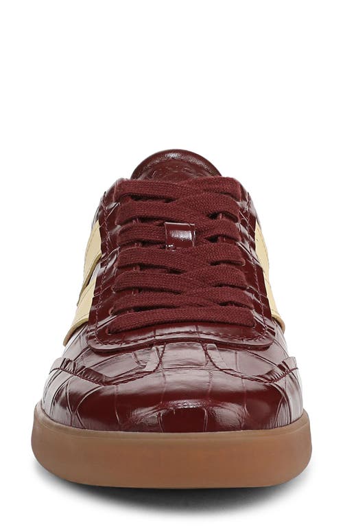 Vince Oasis Croc Embossed Sneaker In Red