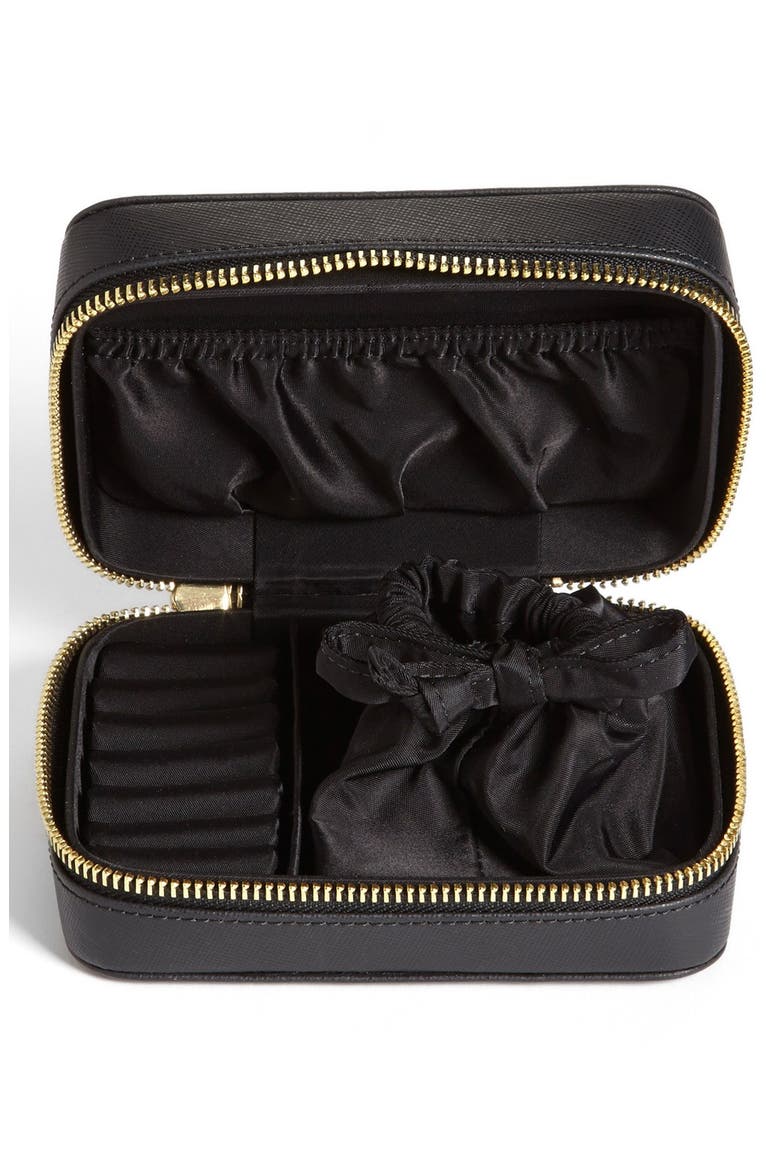 'Robinson' Jewelry Case, Alternate, color, BLACK