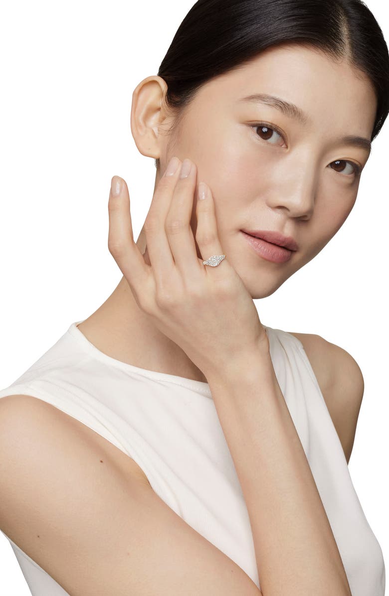 David Yurman Petite Pavé Pinky Ring in 18K Gold, Alternate, color, 18K Yellow Gold