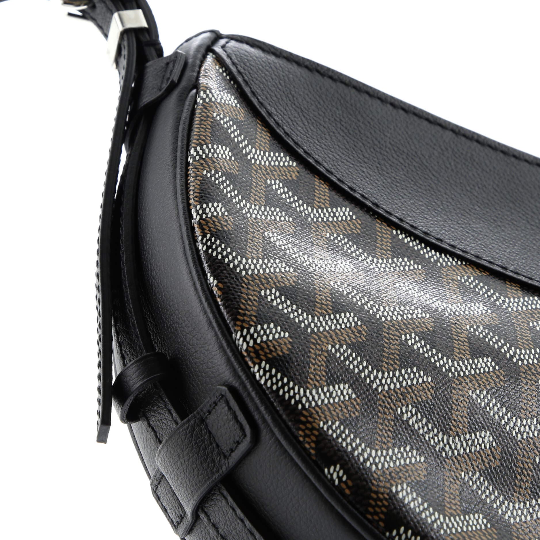 Pre-Owned Goyard Hirondelle Shoulder Bag Coated Canvas and Leather, Alternate, color, 