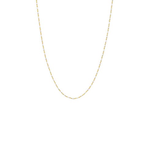 White Enamel Beaded Chain Necklace