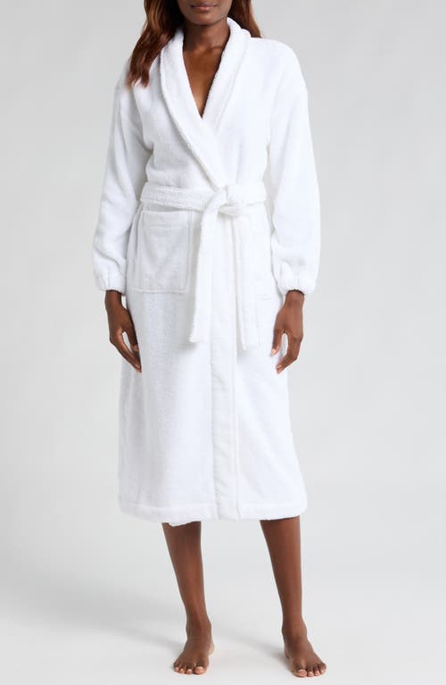 Lunya Spa Terry Robe in Sincere White 