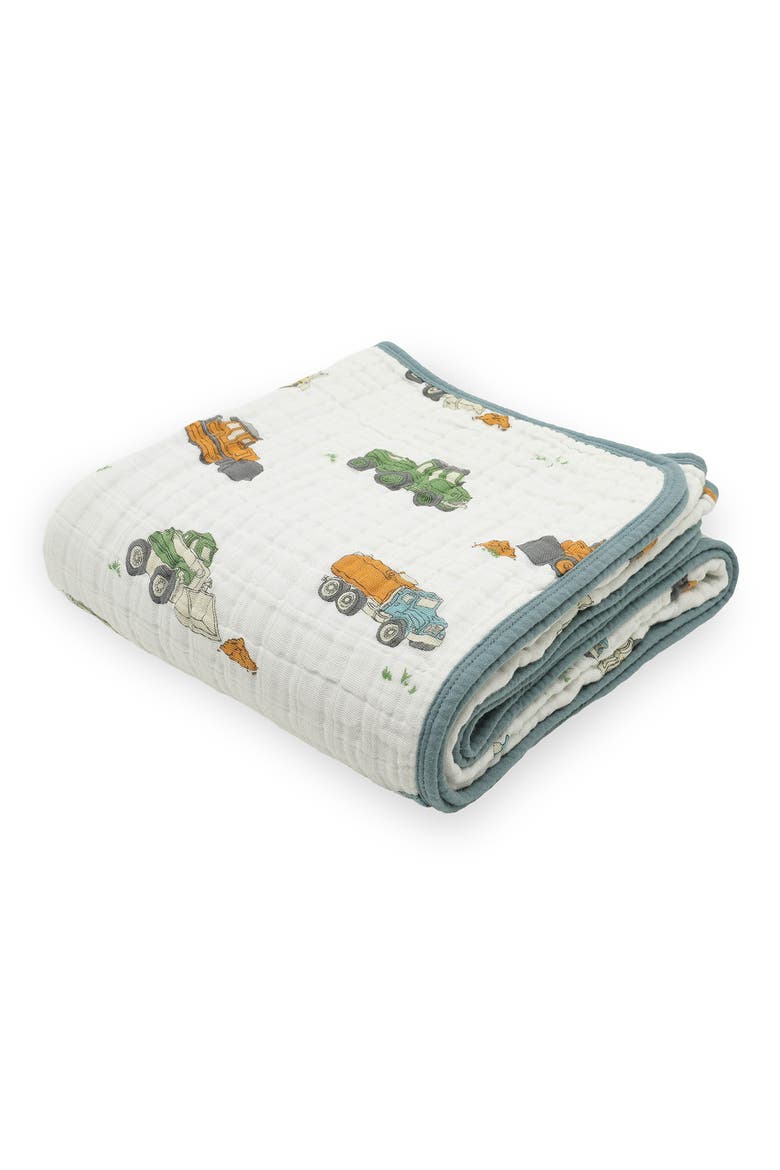 Original Cotton Muslin Quilt, Main, color, WORK TRUCKS