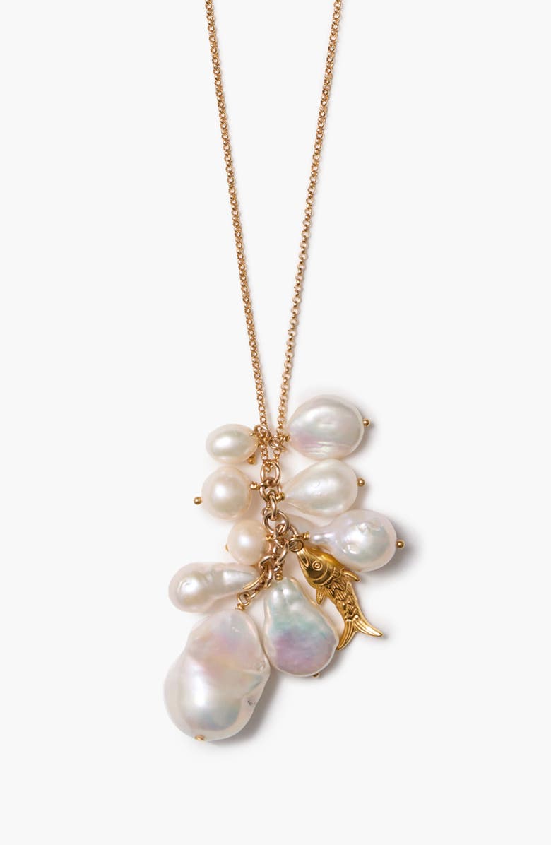 Chan Luu Freshwater Pearl Cluster Pendant Necklace, Alternate, color, 