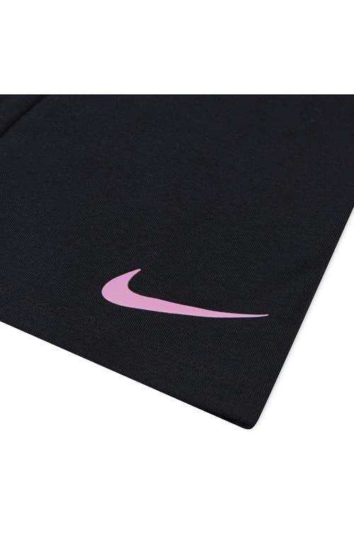 Nike Kids' Femme Pop Pullover Sweater & Flare Pants Set In Black