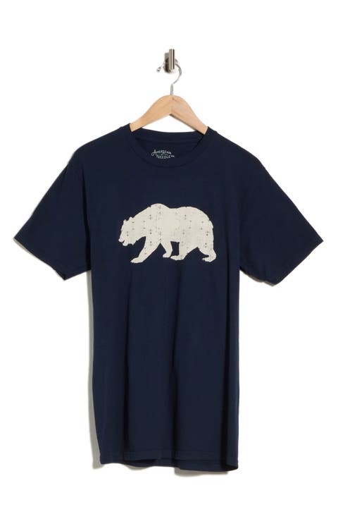 Cali Bear Cotton Graphic T-Shirt