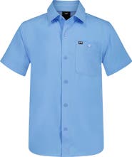 Under Armour Kids' UA Drift Tide Fish Short Sleeve Performance Button-Up Shirt