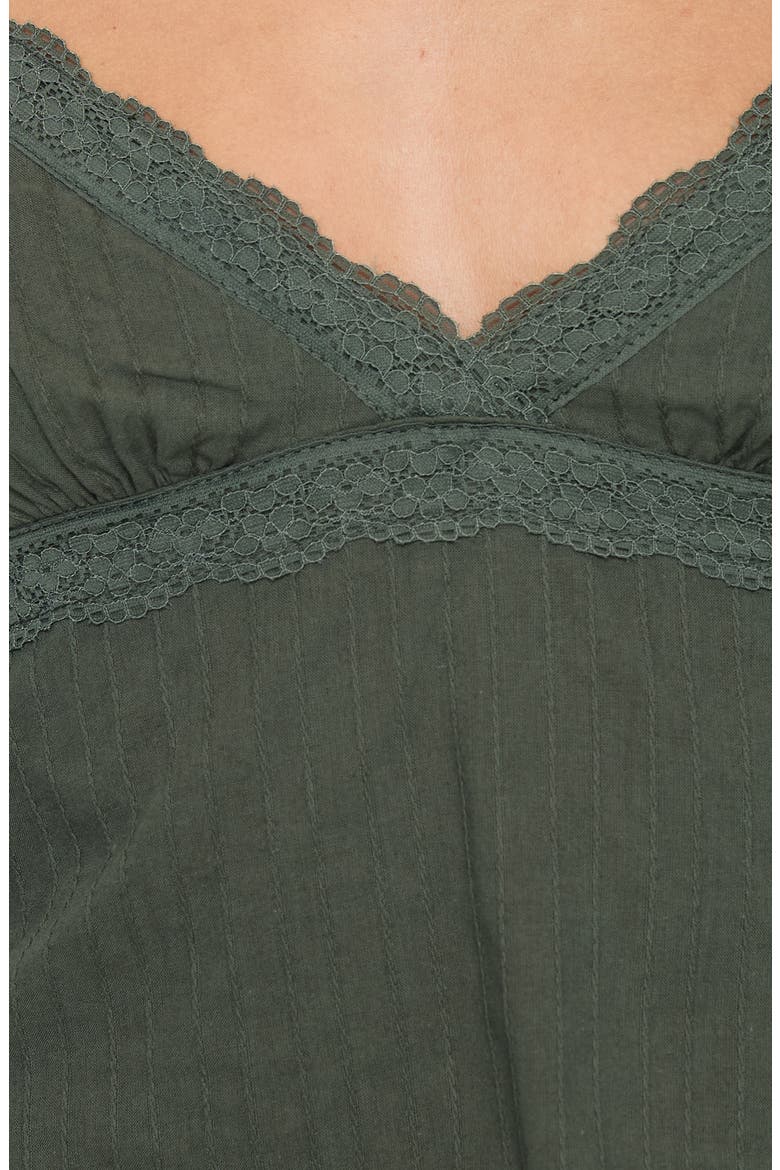 Lunya Lace Trim Tank, Alternate, color, GREEN