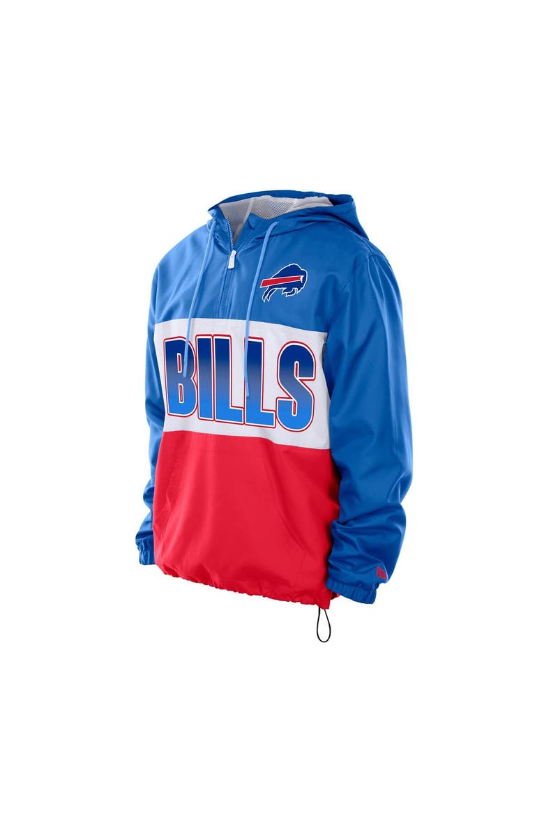 New Era Men's New Era Royal Buffalo Bills Ripstop Quarter-Zip Hooded Windbreaker, Alternate, color, Royal