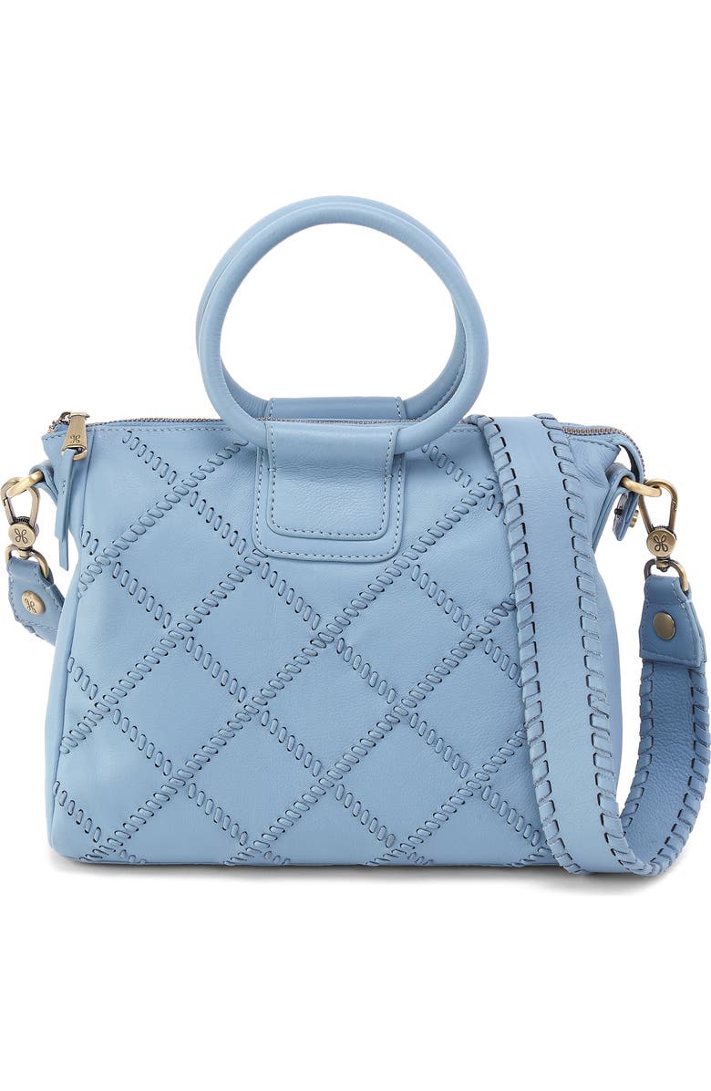 HOBO Medium Sheila Leather Satchel, Main, color, Bluebell