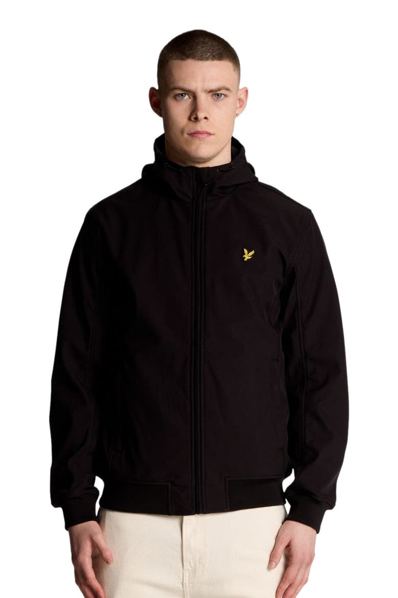 Mesh Back Long Sleeve Softshell Jacket, Alternate, color, Jet Black