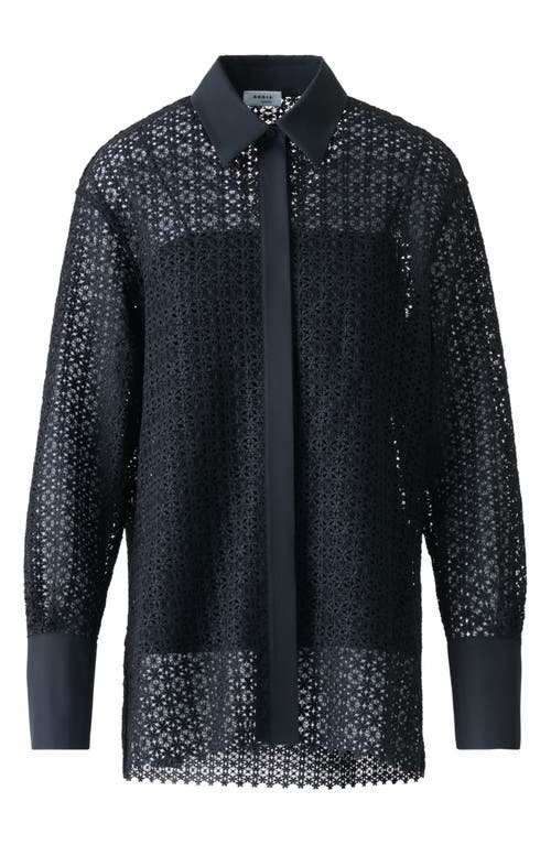 Akris Punto Daisy Guipure Button-up Shirt