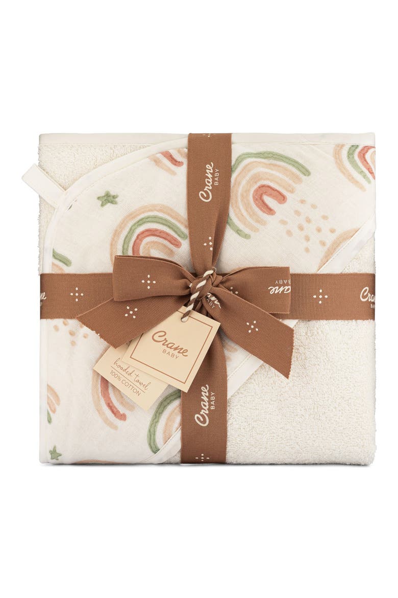 Hooded Cotton Baby Towel, Alternate, color, BEIGE