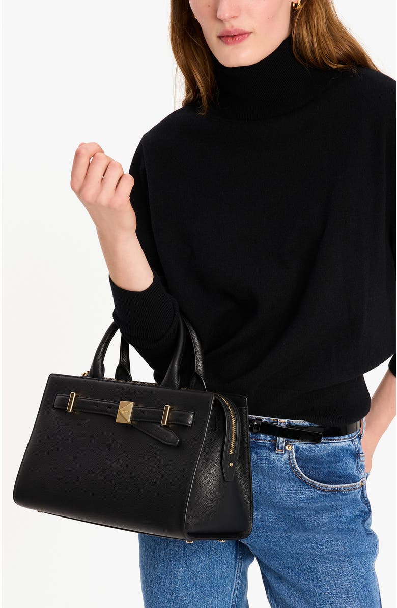 Kate Spade New York medium deco leather satchel, Alternate, color,