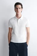 COS Slim Ribbed Cotton Polo Shirt
