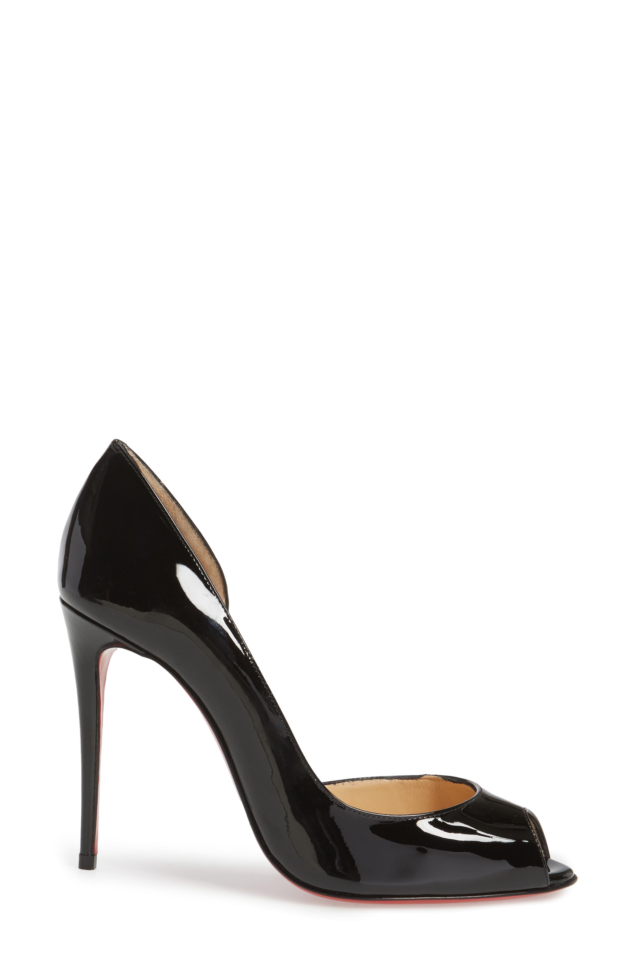 Christian Louboutin Demi Half d'Orsay Peep Toe Pump, Alternate, color, 
