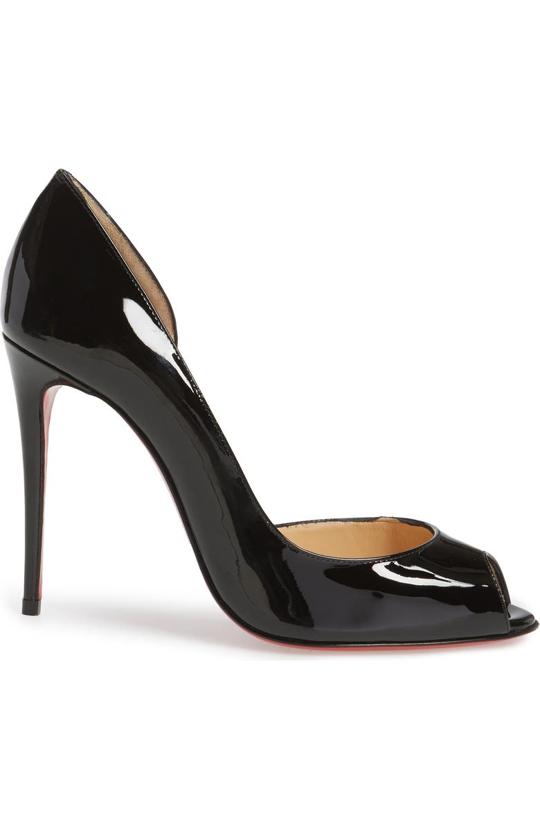 Christian Louboutin Demi Half d'Orsay Peep Toe Pump, Alternate, color,