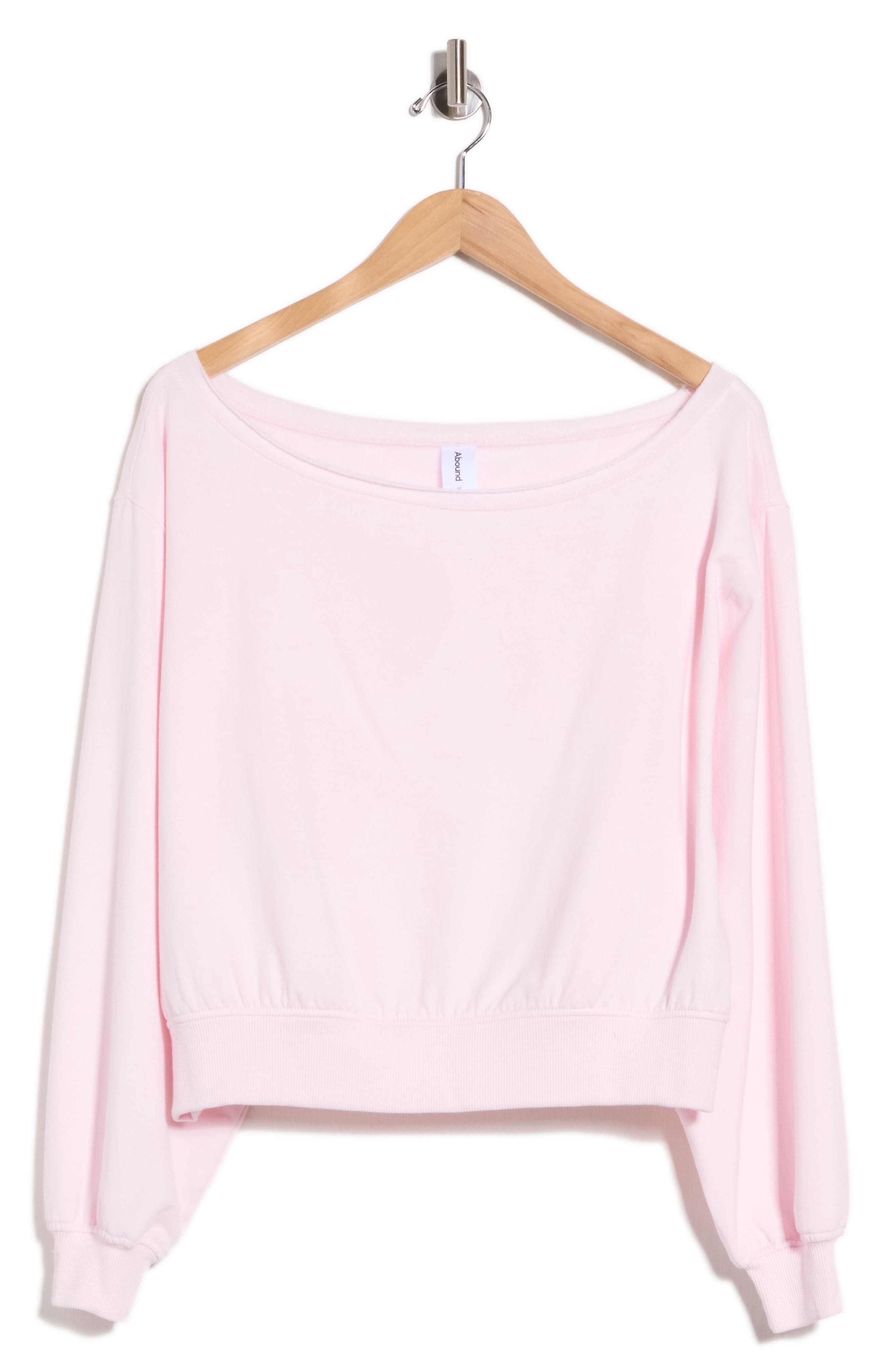 Loved Fleece Off the Shoulder Sweatshirt
