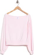 Abound Loved Fleece Off the Shoulder Sweatshirt