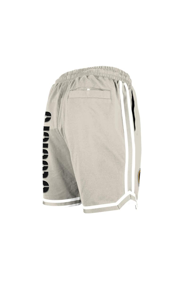 New Era Men's New Era Light Beige Pittsburgh Steelers Stone Multi Patch Shorts, Alternate, color, Light Beige