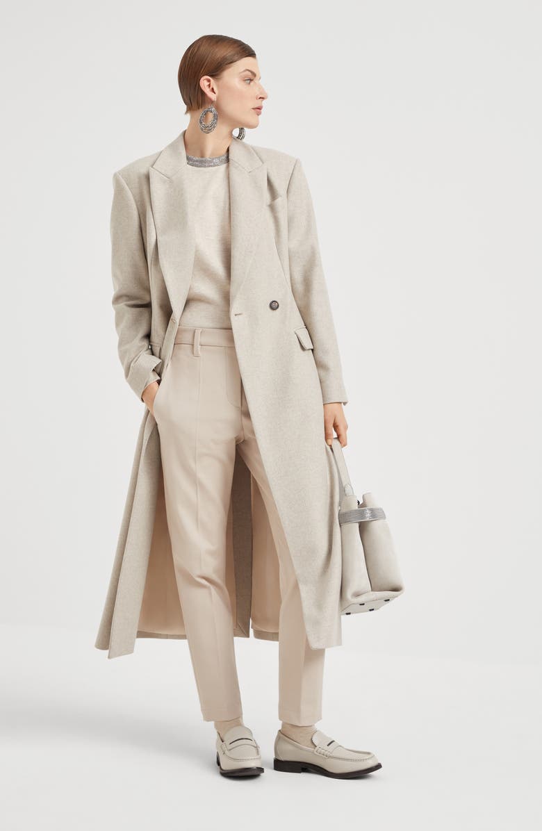 Brunello Cucinelli Cigarette trousers, Alternate, color, 