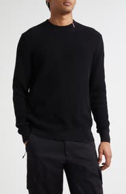 Moncler Waffle Stitch Crewneck Sweater