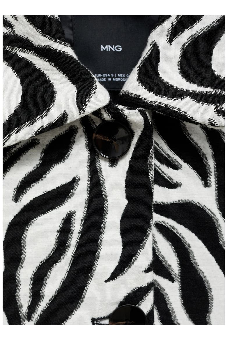 Zebra Print Jacket, Alternate, color, BLACK