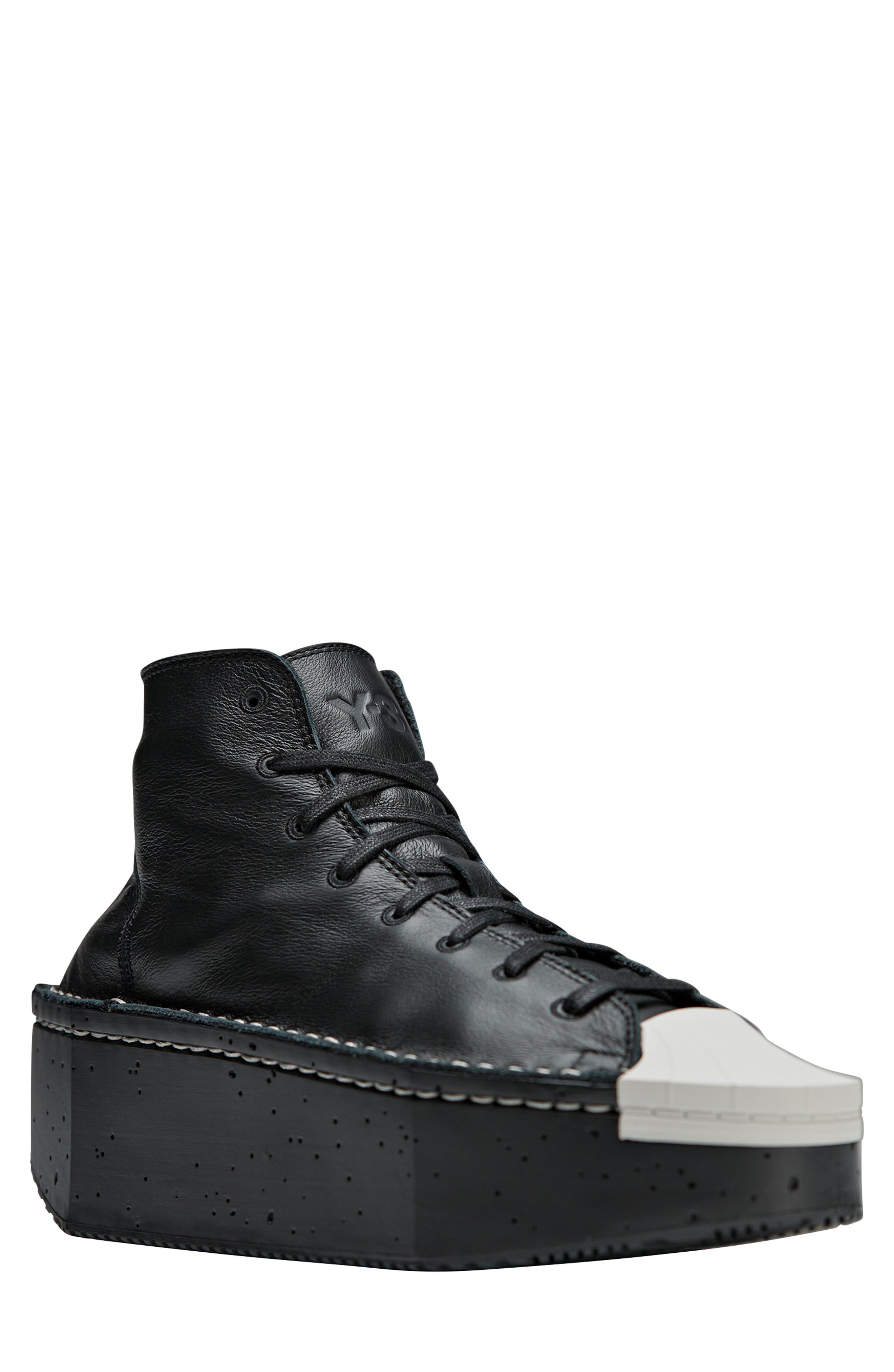 adidas Y-3 Kyasu High Top Sneaker, Main, color, Black/ Black/ Chapea