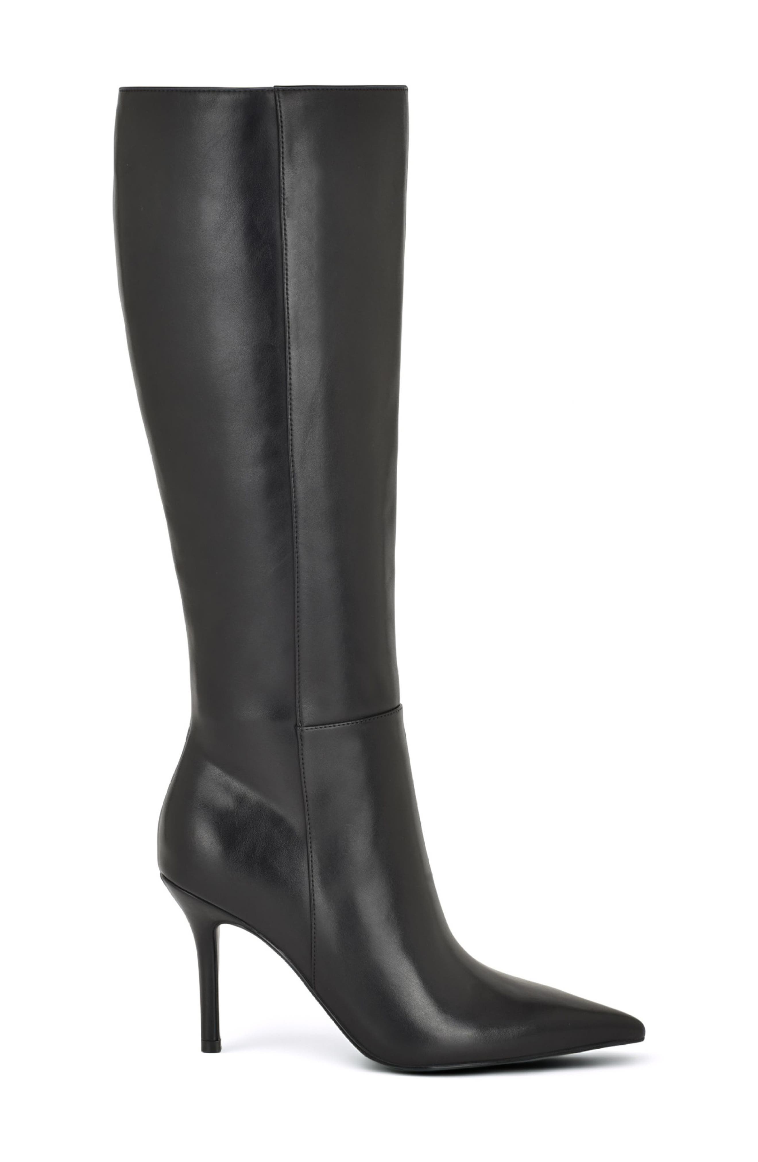 Gerty Wide Calf Knee High Boot, Alternate, color, BLACK