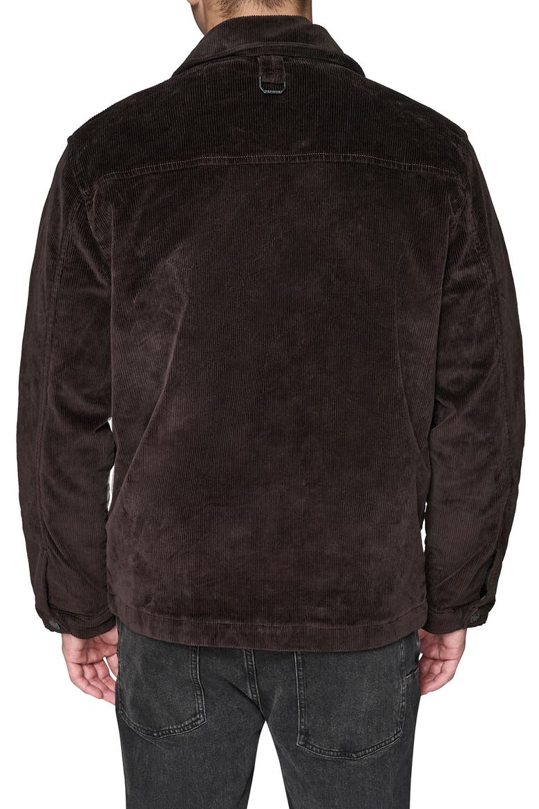 Corduroy Shirt Jacket, Alternate, color, BROWN