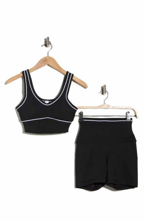 YOGALICIOUS Lux Motion Muse Cut Crop Top & Shorts Set