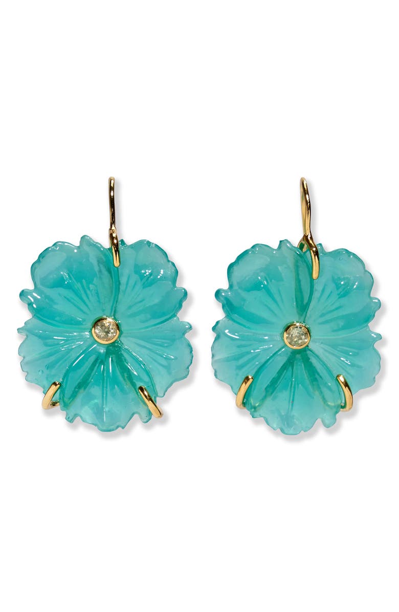 Lizzie Fortunato New Bloom Drop Earrings, Main, color, Blue