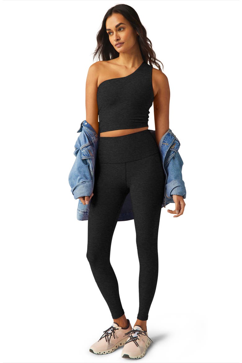 Space Dye One Up Asymmetric Crop Tank Top, Alternate, color, DARKEST NIGHT