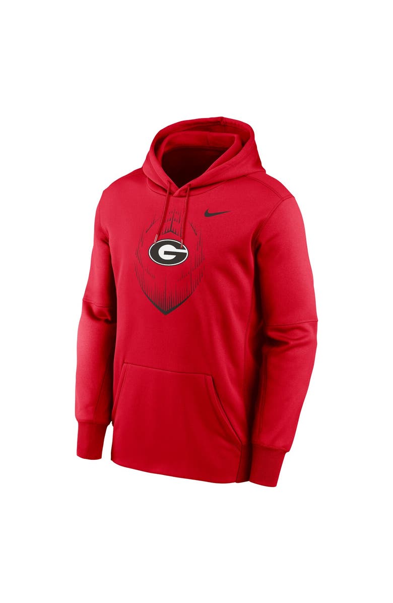 Nike Men's Nike Red Georgia Bulldogs Icon Football Performance Pullover Hoodie, Alternate, color, 