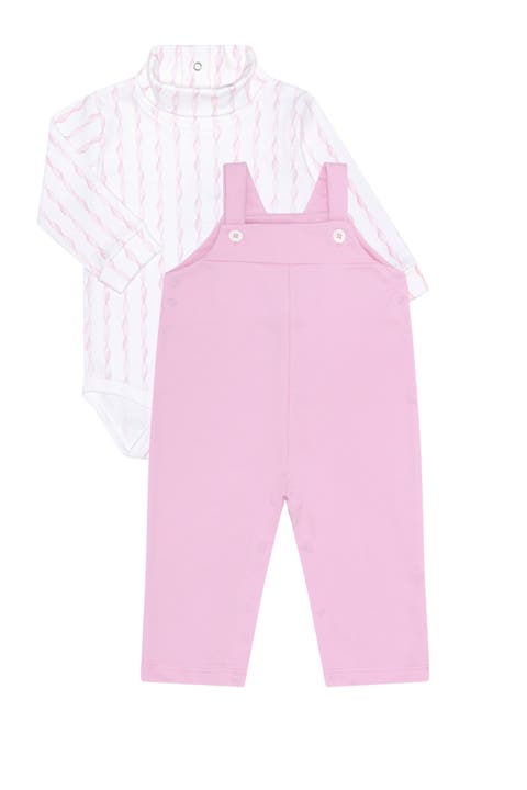 Pink Twirl Overall Set - Baby