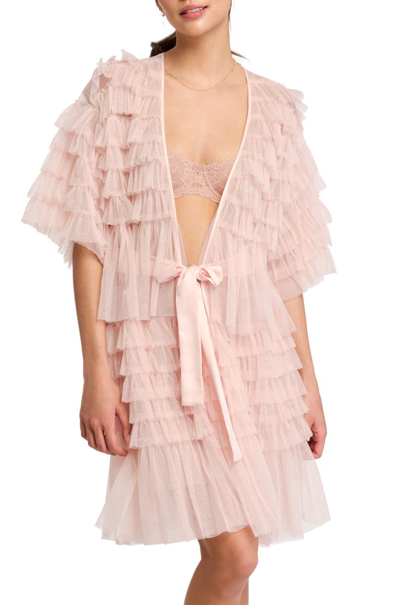 Rya Collection FrouFrou Tulle Robe, Main, color, 